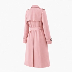 Тренч розовый