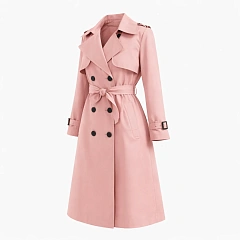 Тренч розовый